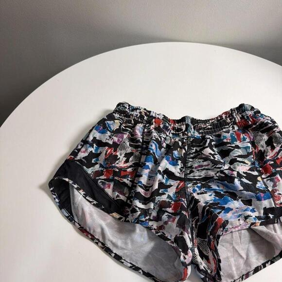 Abstract Pattern Athletic Running Shorts - Picture 3 of 8